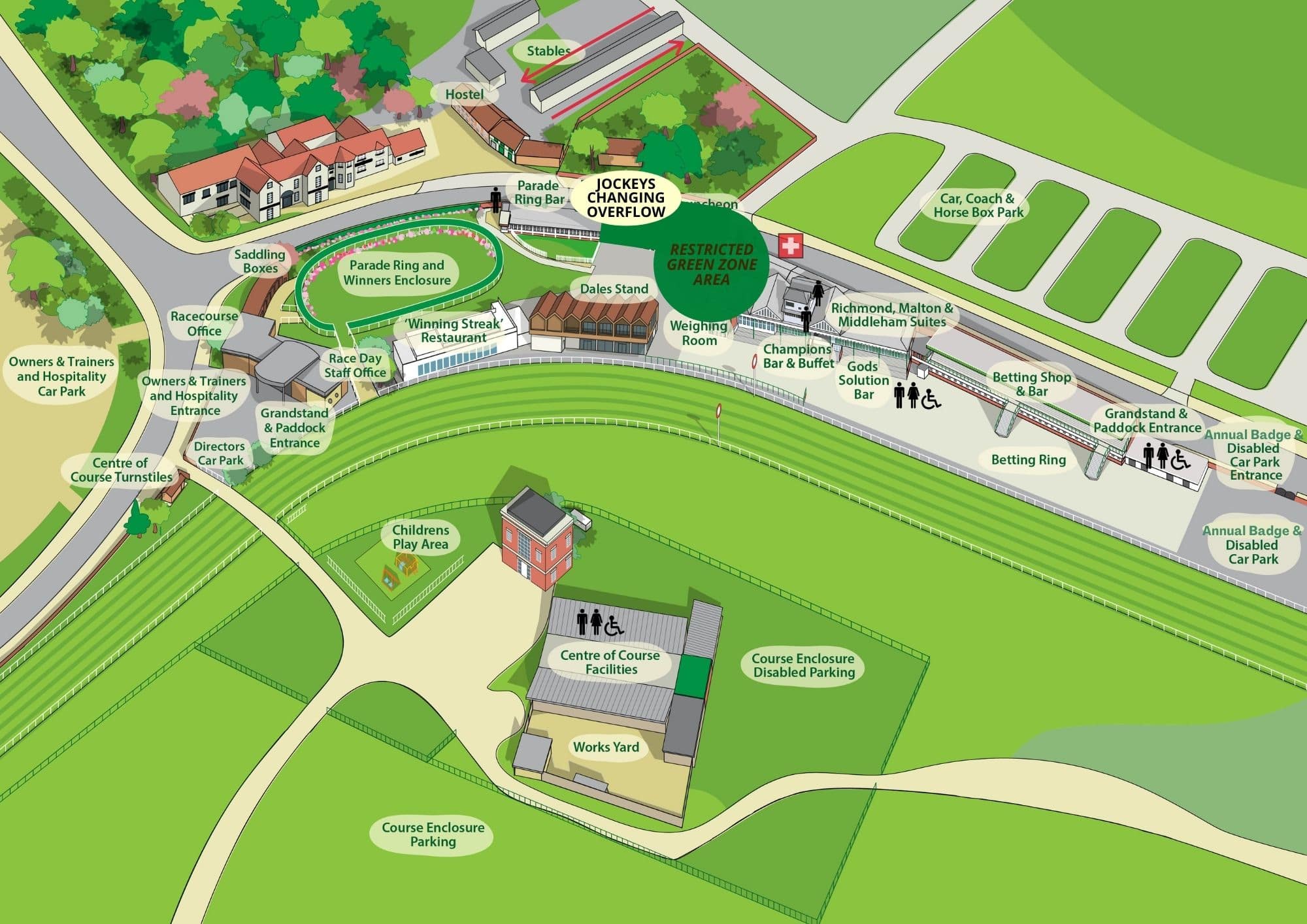Racecourse map Racecourse map